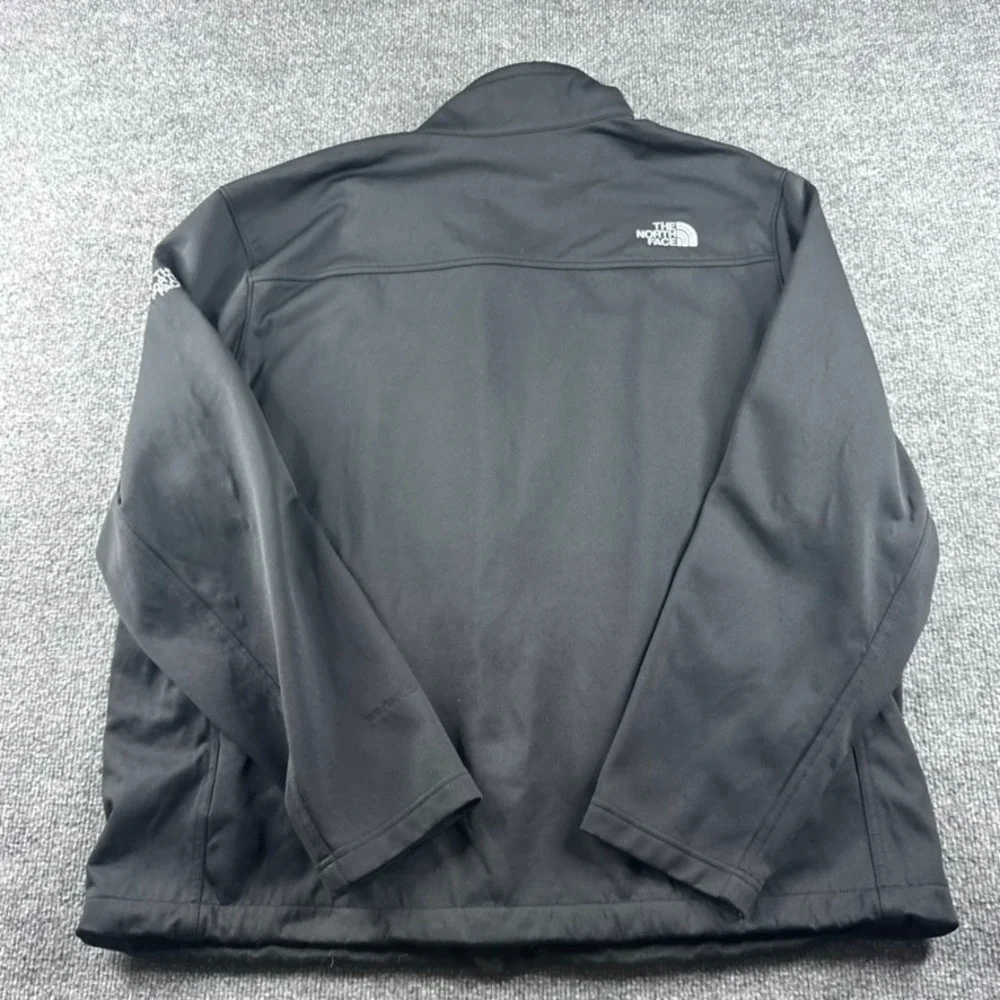 The North Face WindWall Jacket Mens XXL Black Soft Shell Full Zip Fleece Lined